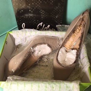 Gorgeous shredded Sam Edelman gray heels